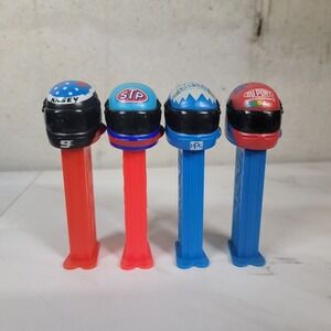 Lot Of 4 Nascar Driver Helmet Pez Dispensers #2, #9,  #43 and #24 Jeff Gordon